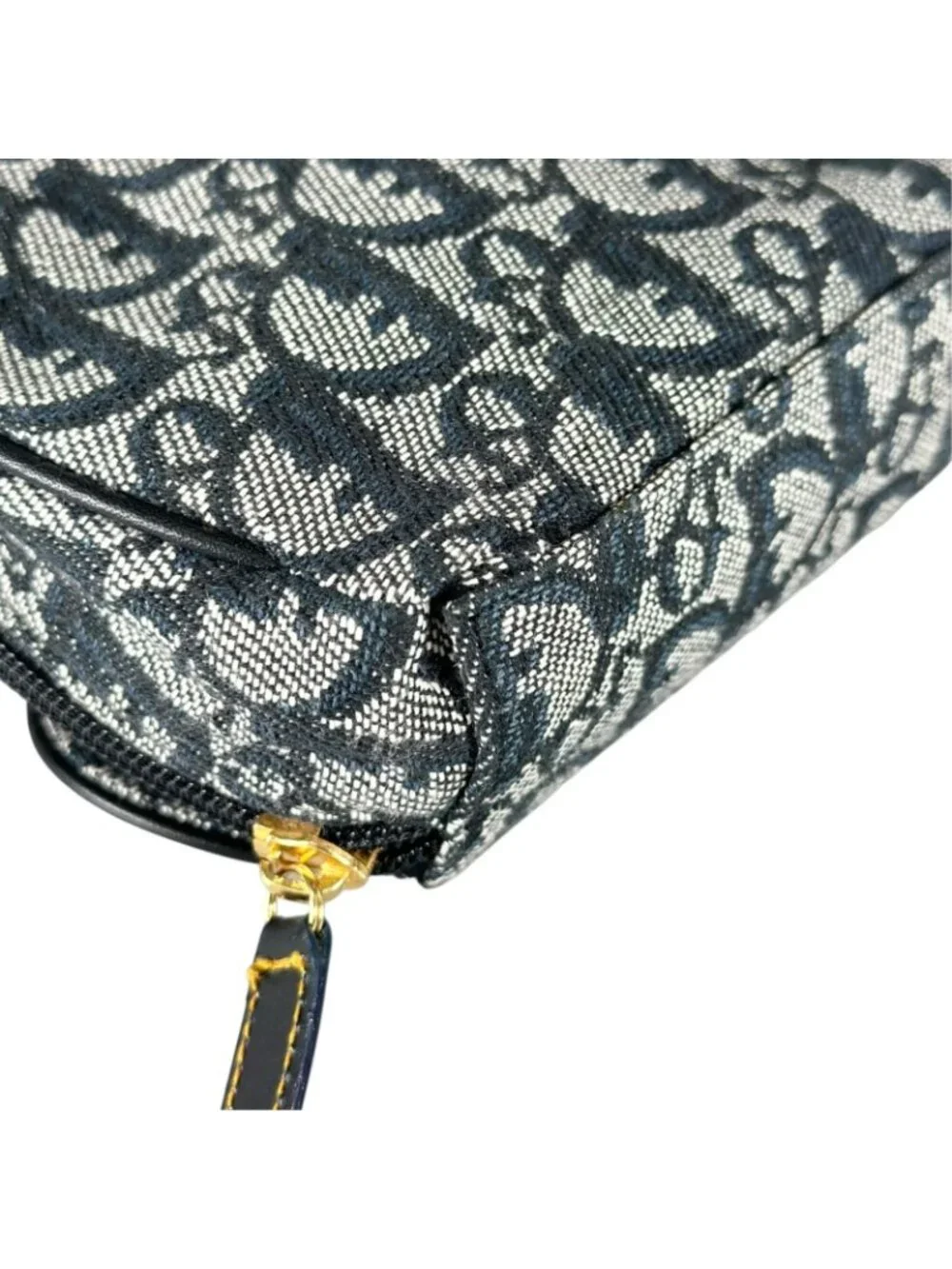 Dior Trotter Saddle Pouch Canvas Navy